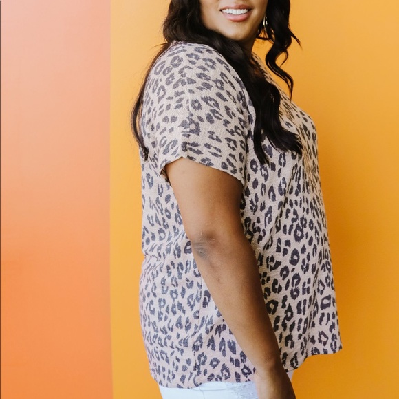 Leap of Faith V-Neck Knit Top in Blush - Picture 6 of 12